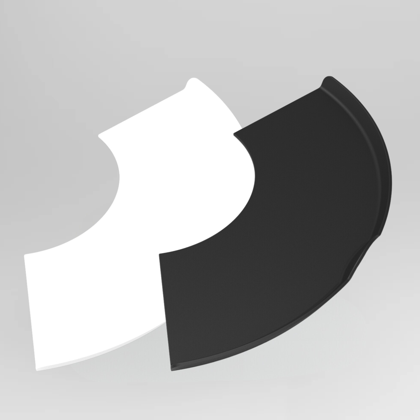 A single green leaf against a white background.