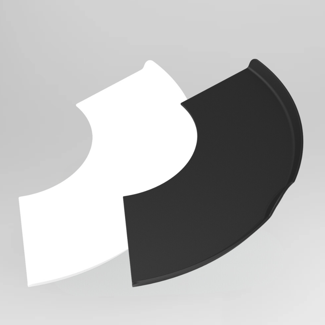 A single green leaf against a white background.