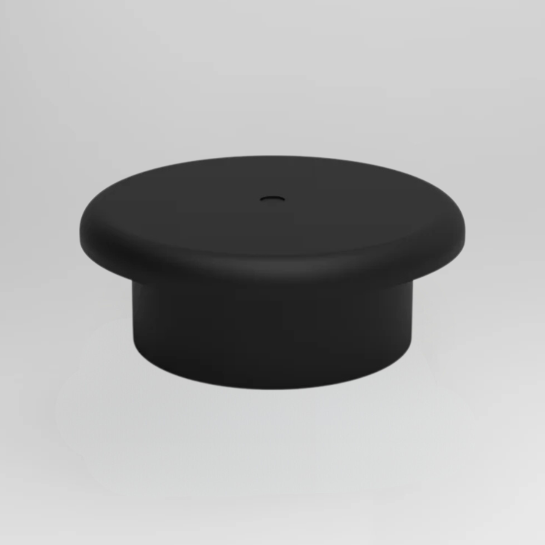 A single green leaf against a white background.